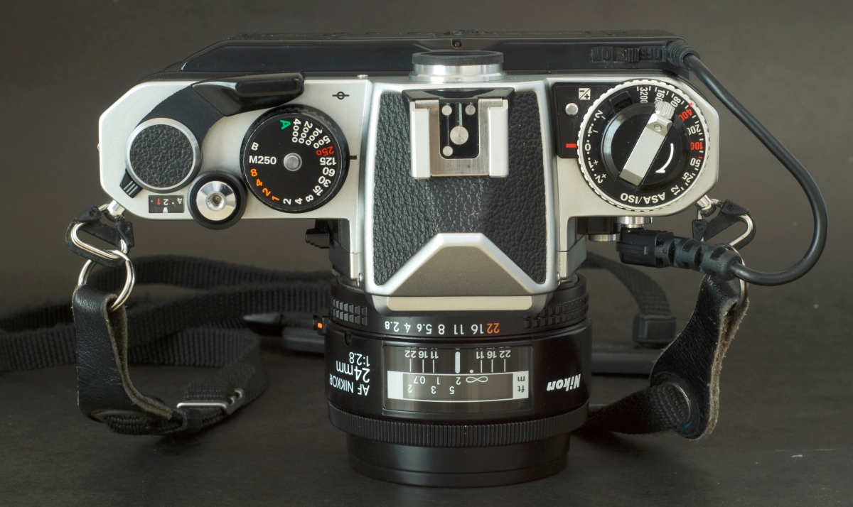 Nikon FE2 with MF-12 back