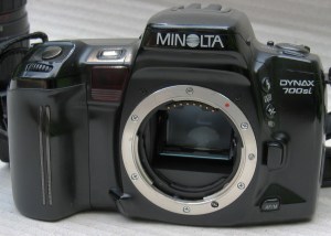 Minolta A Mount on a 700si body (1993)