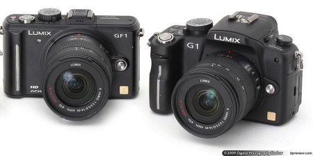 Panasonic GF1 and G1