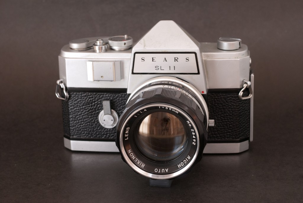 The Sears SL11 with the standard Rikenon 55mm lens