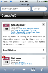 Cameragx blog page
