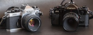 Nikon FE2 - Canon A-1 - the cameras of the enthusiasts in the late seventies-early eighties