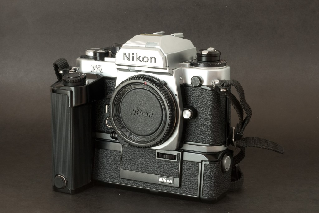 Nikon FA with motor drive - an impressive rig.